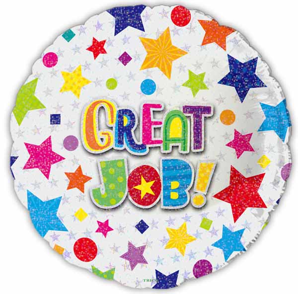 Great Job Stars 18-Inch Foil Balloon