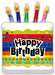 Happy Birthday Cake 26-Inch Foil Balloon