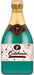 36-Inch Champagne Bottle Foil Balloon