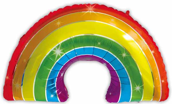 32-Inch Rainbow Shaped Foil Balloon