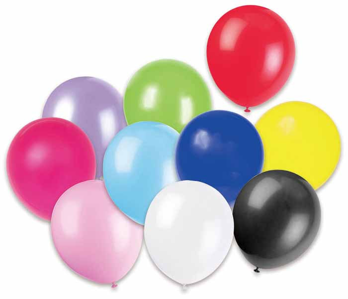 Trico 12 Inch Assorted Colour Latex Balloons, 100 Pack