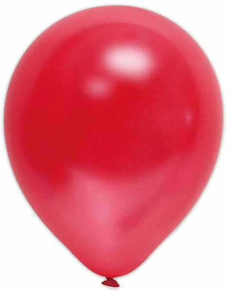 Trico 12" Pearl Red Latex Balloons, 100 Pack
