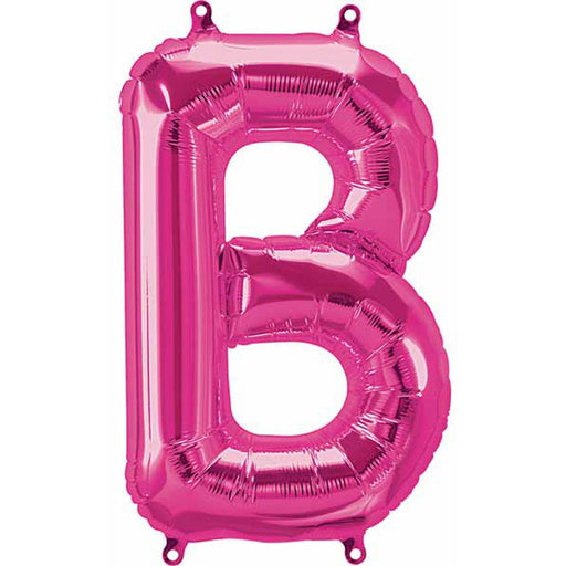 Magenta Letter B Balloon - 16" Packaged (00506)