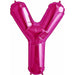 Magenta Letter Y - 34" - Packaged.