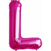 Magenta Letter L - 34" (Packaged)