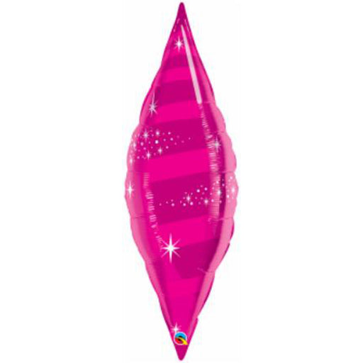 Magenta Swirl Taper Candle - 38"