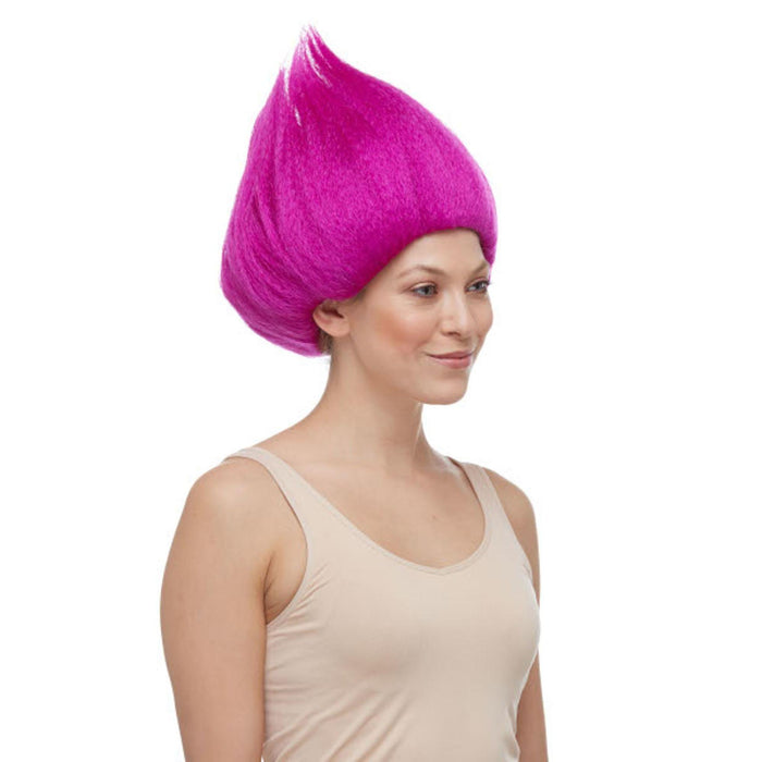 Magenta Troll Wig Deluxe.