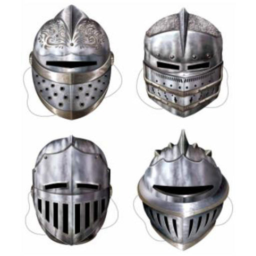 Medieval Knight Mask Set - 4/Pkg
