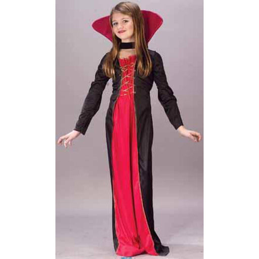 Medium Victorian Vampiress Child Costume.