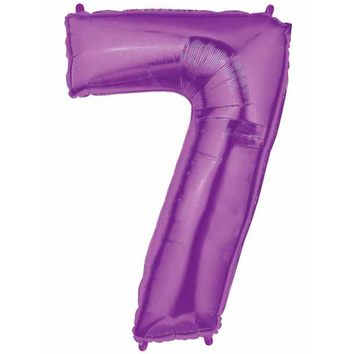 Megaloon #7 Purple 40" Balloon.