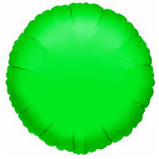 Metallic Green S15 Balloon - 18" Round Package