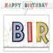 Metallic Happy Birthday Banner Colorful Celebration Décor (1/Pk)