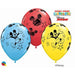 "Mickey 11" Latex Balloons - Set Of 25"