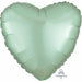 "Mint Green Heart Satin Balloon - 18 Inches"
