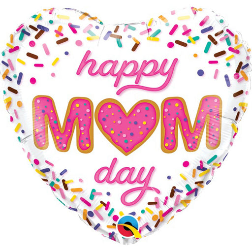 Mother's Day Sprinkles 18" Heart Balloon (5/Pk)