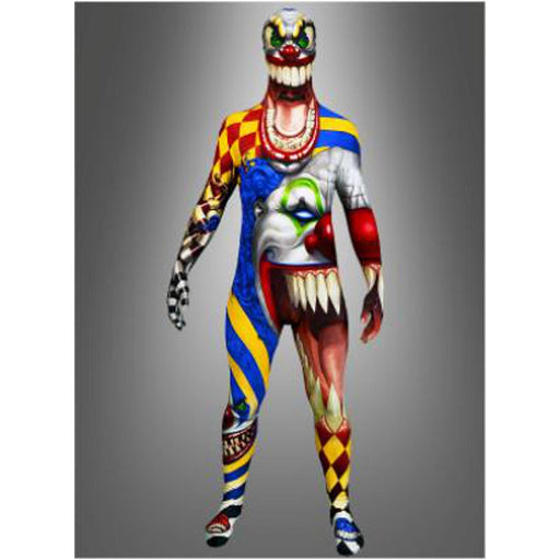 Monster Scary Clown Morphsuit - Large Size.