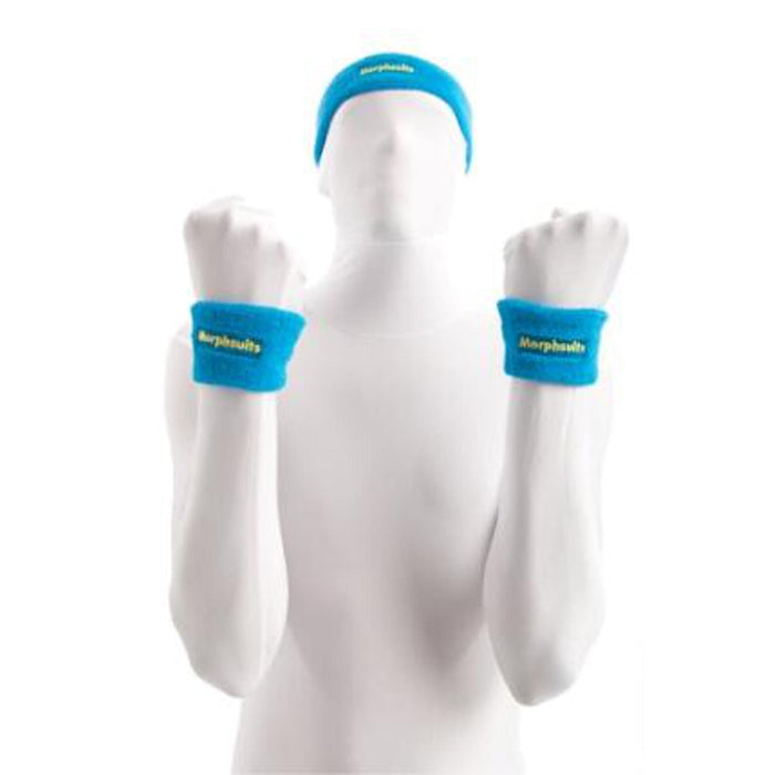 Morphsuit Blue Sweatbands - Set Of 2