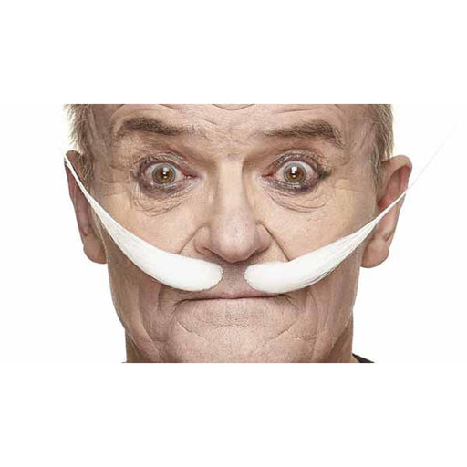 Pointed Moustache White - Costume Accessory