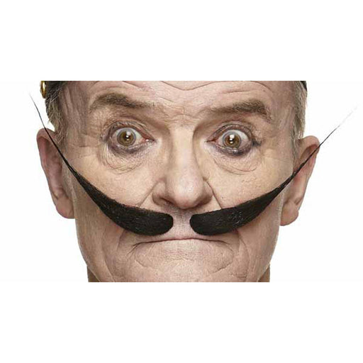 Pointed Moustache Black - Self Adhesive