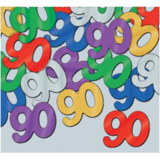 "Multi-Colored 90Th Fanci-Fetti Confetti Pack (1/2Oz)"
