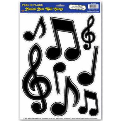 Music Note Peel N Place Set (8 Pieces)