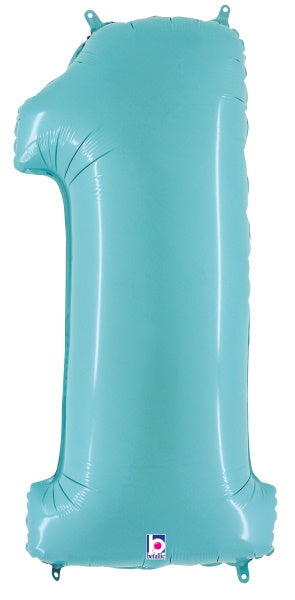 Megaloon Pastel Blue Number 1 Balloon