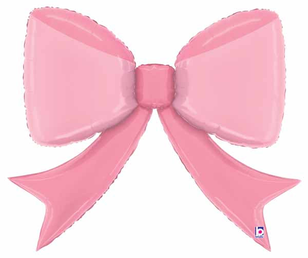 41-Inch Pink Bow Foil Balloon