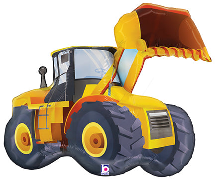 Construction Loader Shaped Foil Balloon, 33 Inch