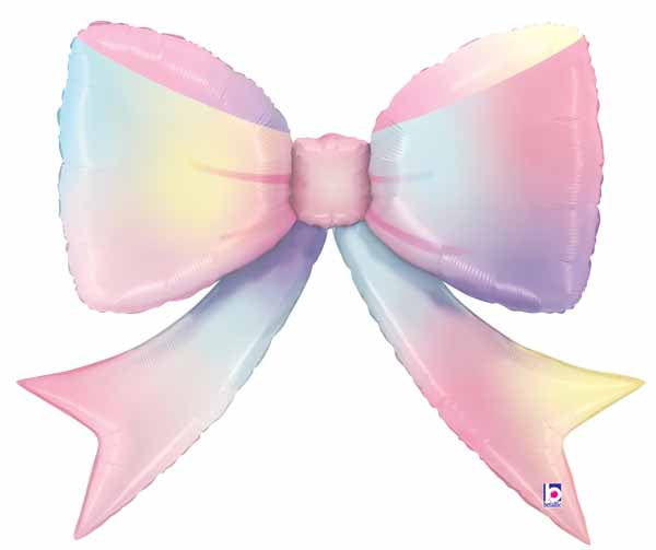 41-Inch Multicolor Bow-Shaped Foil Balloon