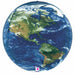 Earth Globe 15-Inch Foil Balloon
