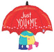 Just You & Me 33-Inch Shaped Foil Balloon