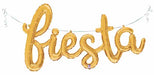 Gold Fiesta Script Air-Fill Balloon, 53 Inch