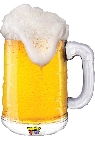 Mighty Beer 34-Inch Beer-Shaped Foil Balloon