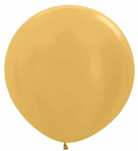 Sempertex Metallic Gold 36-Inch Latex Balloons, 2-Pack