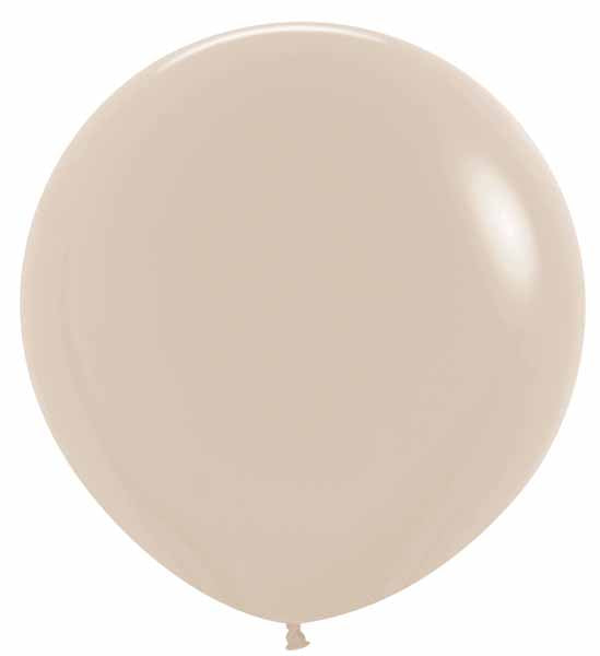 Sempertex White Sand 36" Latex Balloons, 2 Pack