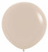 Sempertex White Sand 36" Latex Balloons, 2 Pack