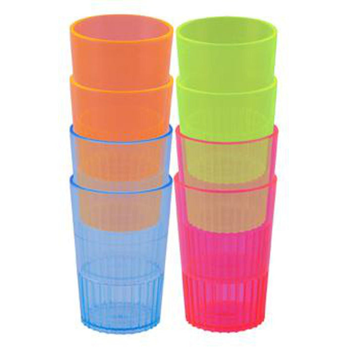 Neon Shot Glasses Set - 8 Pack Assorted Colors