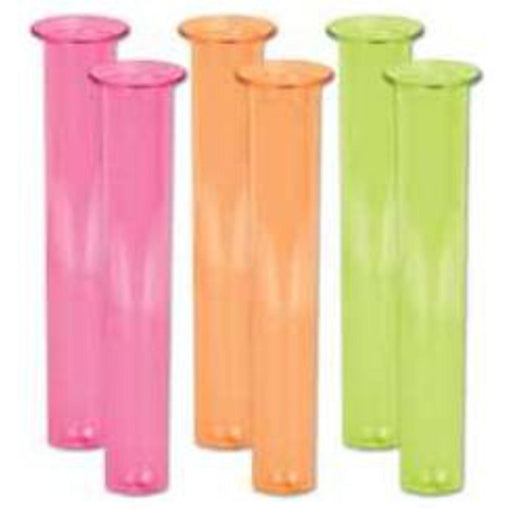 "Neon Test Tube Shot Glasses - Set Of 6/P 2Oz"