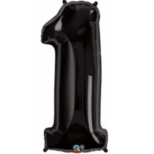 Number #1 Black 34" Balloon Package (Qual)