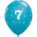 Number #7 Confetti Balloons (50 Pack)