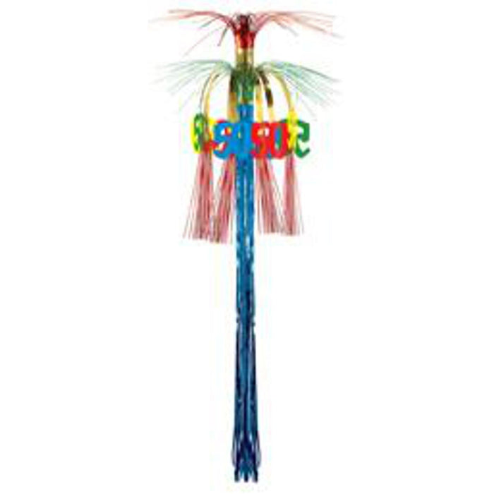 Golden Jubilee Delight Multicolor 50th Birthday Cascade Hanging Column (3/Pk)