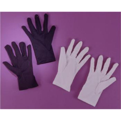 Nylon White Gloves - Packaged.