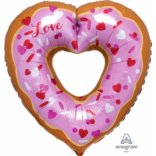 "Open Heart Donut Pool Float - 26 Inches, P30 Packaging"