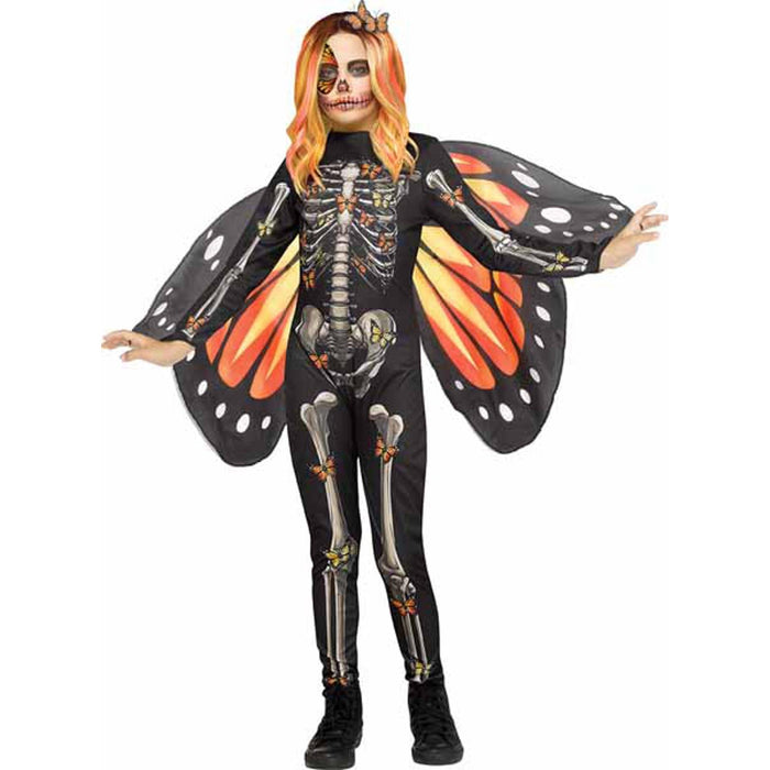 Orange Butterfly Bones Child 14/16.