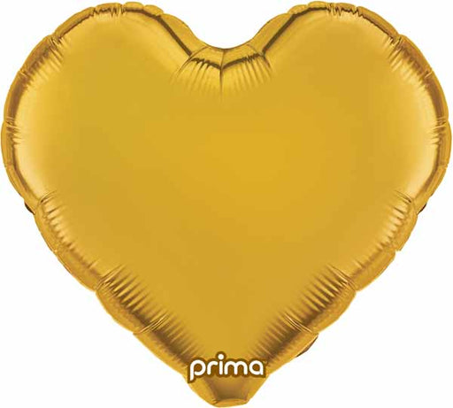 PRIMA GOLD HEART 9" FOIL 6/PKG
