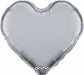 Prima Silver Heart Foil Balloon, 32 Inch