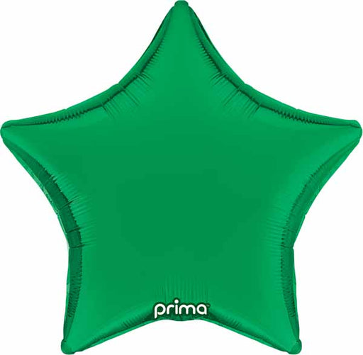 Prima Green Star Foil Balloon, 18 Inch