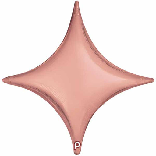 Prima Starpoint 30-Inch Rose Gold Foil Balloons, 5 Pack