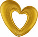 Prima 40" Gold Open Heart Foil Balloon