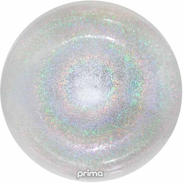 Prima Silver Glitter Sphere Balloon, 20 Inch